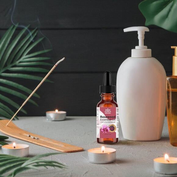 Rosewood Essential Oil in Amber Bottle - Picture 5 of 10